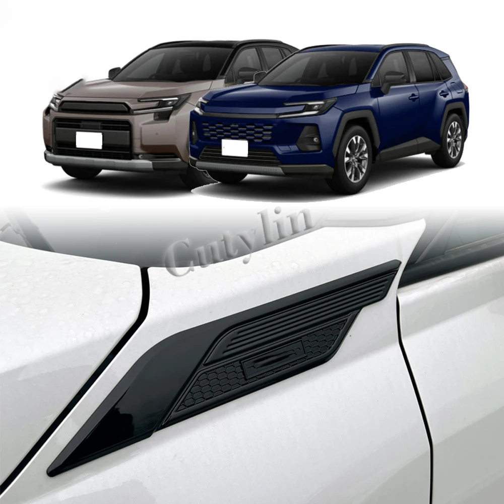 

Для Toyota RAV4 6-го поколения 2026-2027: Декоративная накладка на боковой передний вентиляционный отверстий/кромку крыла, черная, из ABS-пластика, для модификации и украшения