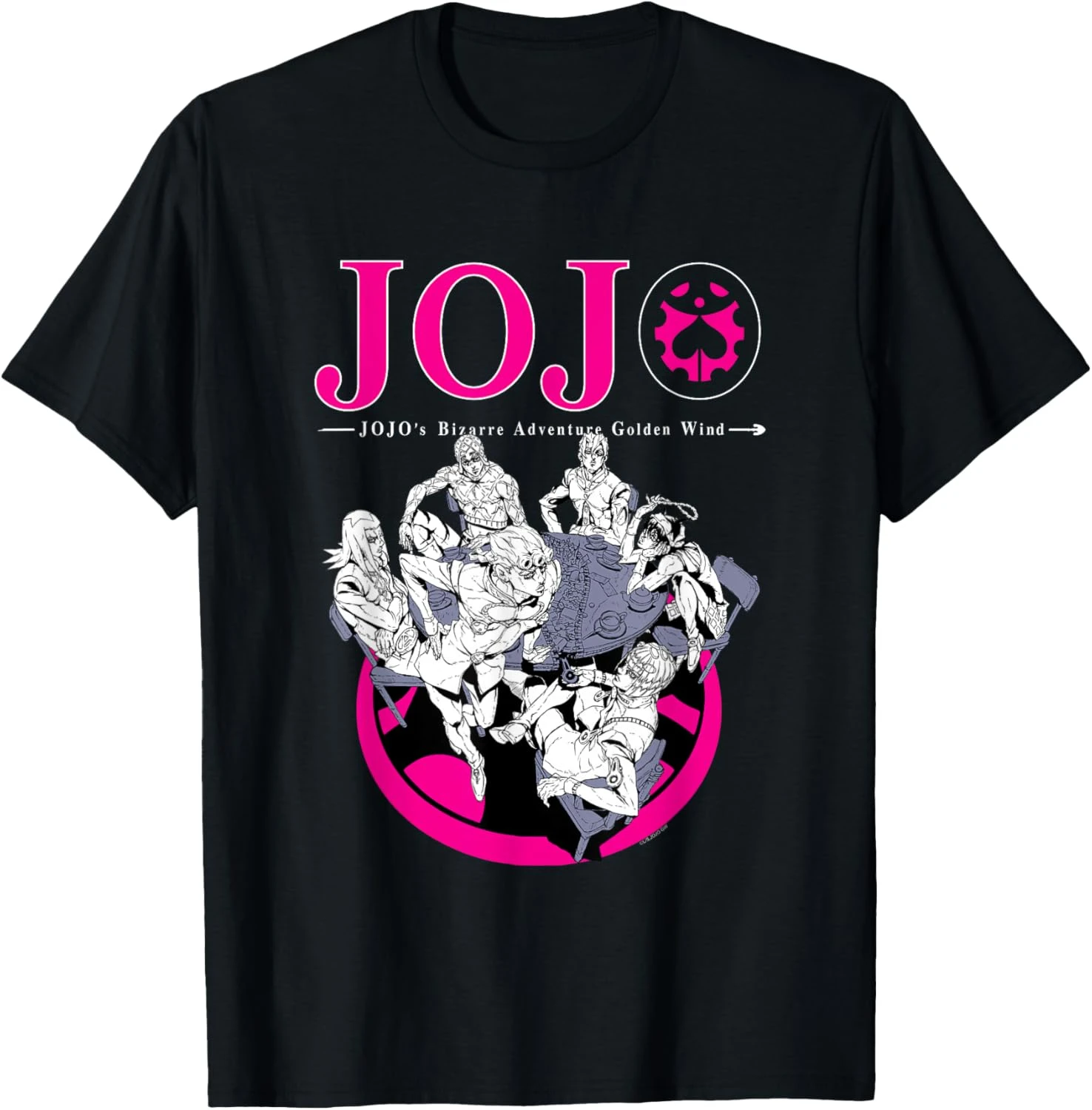 Camiseta de algodón 100% para hombre, camisa de manga corta unisex con estampado Wind Bruno, anime Jojo Bizarre Adventure, novedad de verano 2026