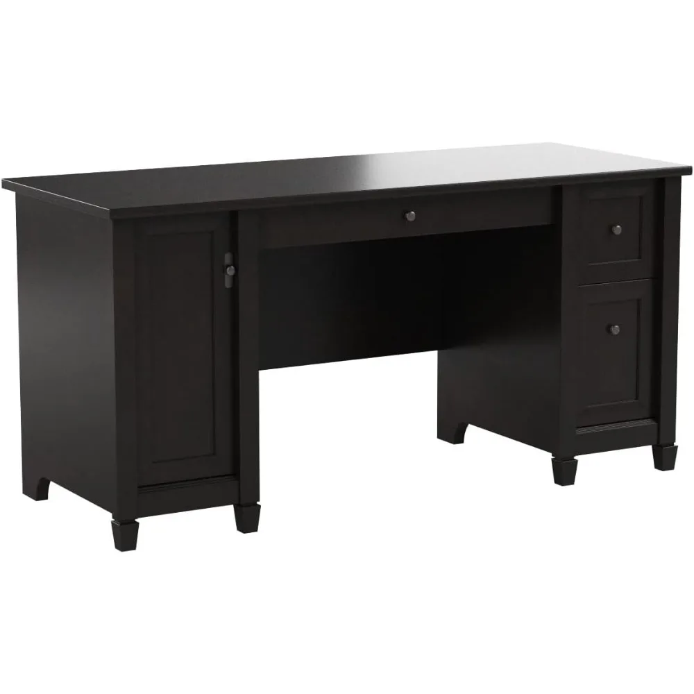 Bureau d'ordinateur Edge Water, L: 59.06 "x L: 23.23" x H: 29.02 ", Estate Black Finish