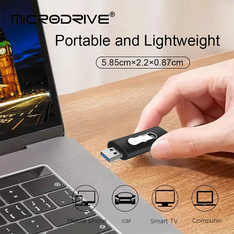Флешка USB 3.0 128 ГБ 64 ГБ OTG 2IN1 32 ГБ TYPE-C Push and Pull Pen Drive Диск памяти