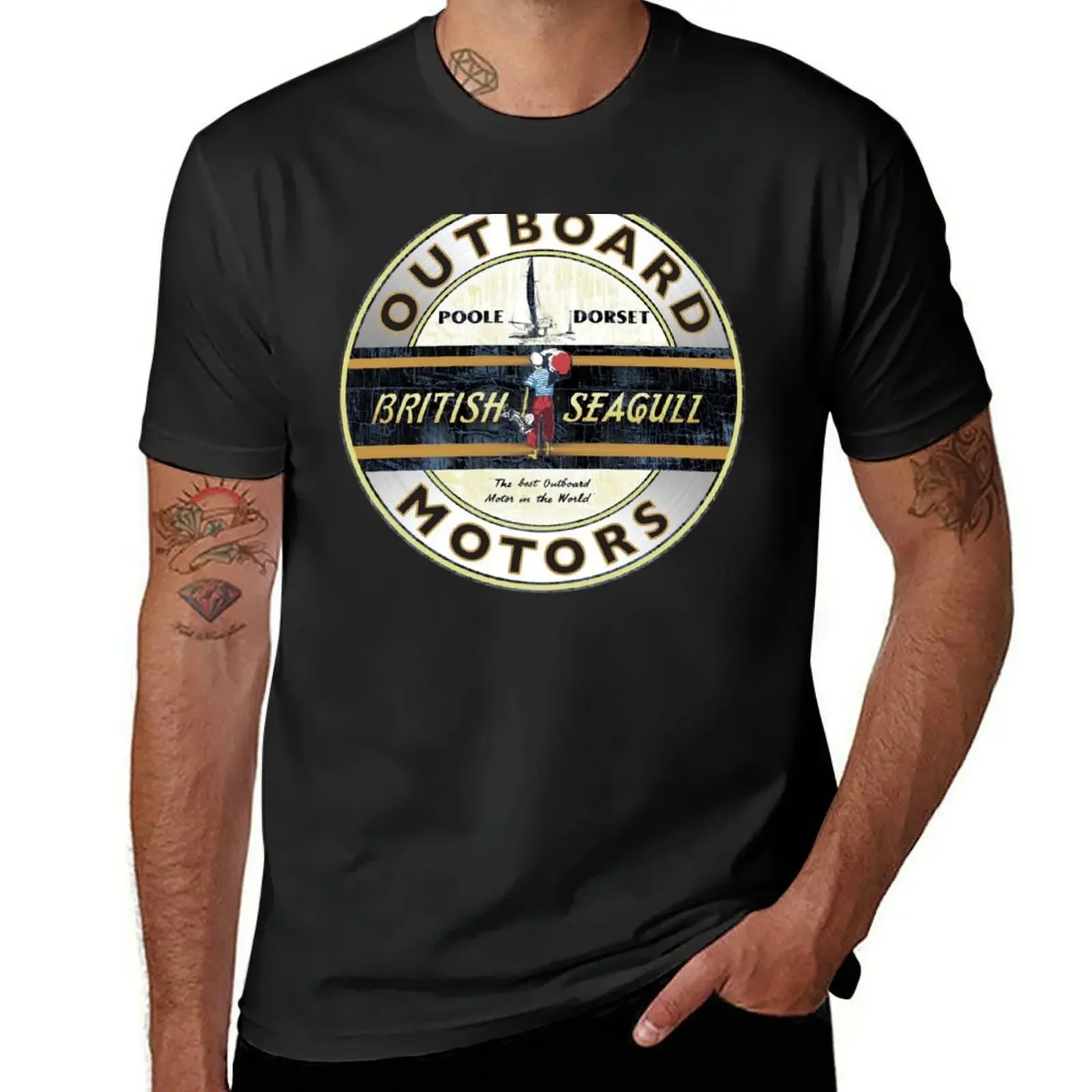 British Seagull outboard Motors UK Classic T-Shirt vintage korean fashion mens designer t shirt