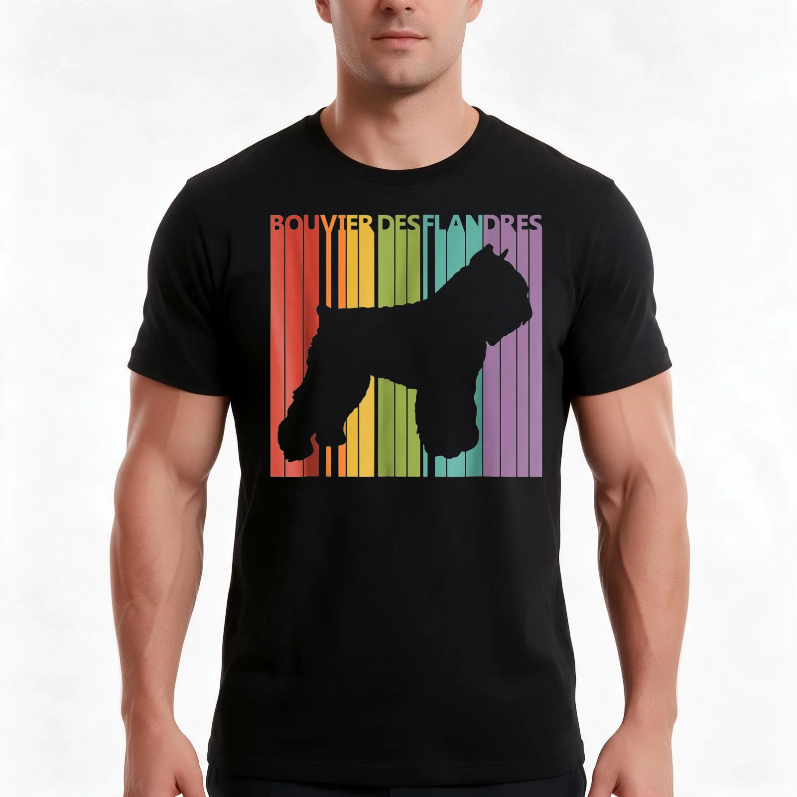 Bouvier Des Flandres - Funny Dog Lover Gift T-Shirt, Summer Casual Cotton Tee, Oversized Streetwear Tops, Vintage Graphic Print