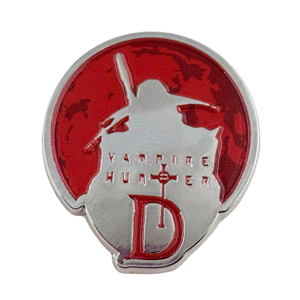 Broche esmaltado de película animada de fantasía japonesa Blood Vampire-Hunter D, Pin de solapa de película de Anime, accesorios de insignia de regalo de Manga Retro Bloodlust