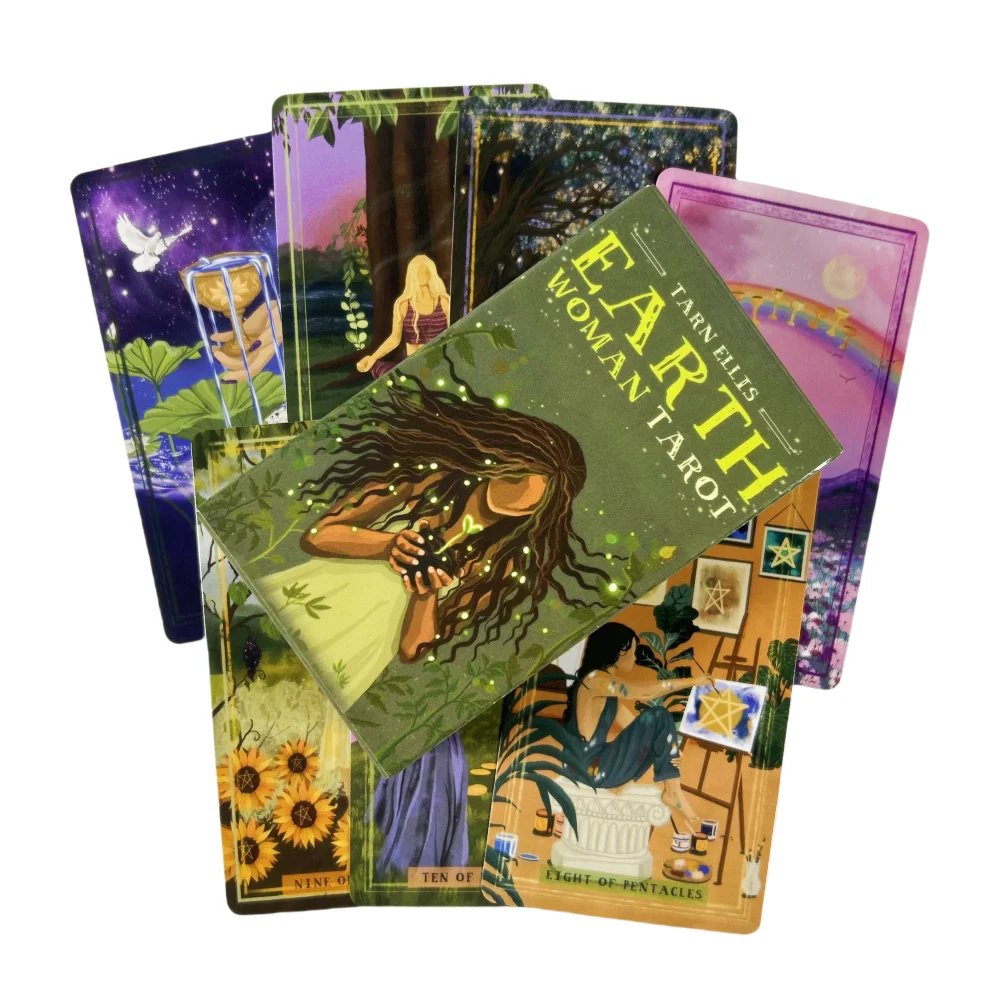 Cartes de Tarot Earth Woman A 78 Deck Oracle English Visions Divination Edition Borad Playing Games