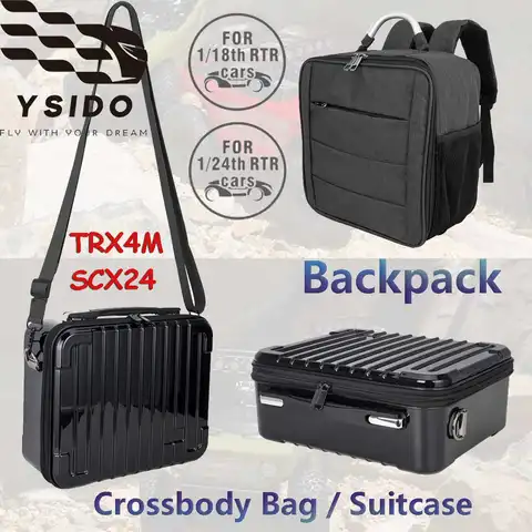 Bärbar Vattentät Resväska Axelväskor Ryggsäck Förvaringsväska För 1/18 TRX4M 1/24 SCX24 Defender Bronco RC Crawler Bildelar 8 best sales RC-bilväska - №5