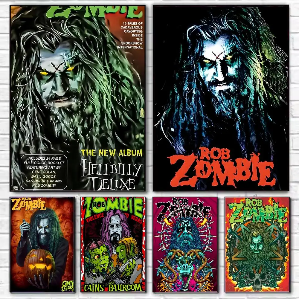 Rob Zombie Art Poster HD Art Decorative Wall Art Waterproof Home Décor for Living Room Bedroom Café Stylish Gift