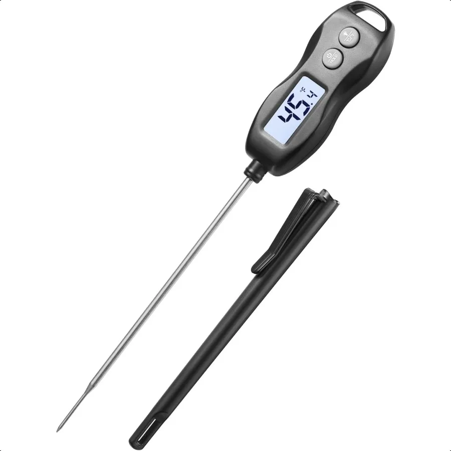 

Digital Meat Thermometer BacklightWaterproof Instant Read Food Thermometer for Cooking Grilling BBQ Baking Liquids Beef Turkey