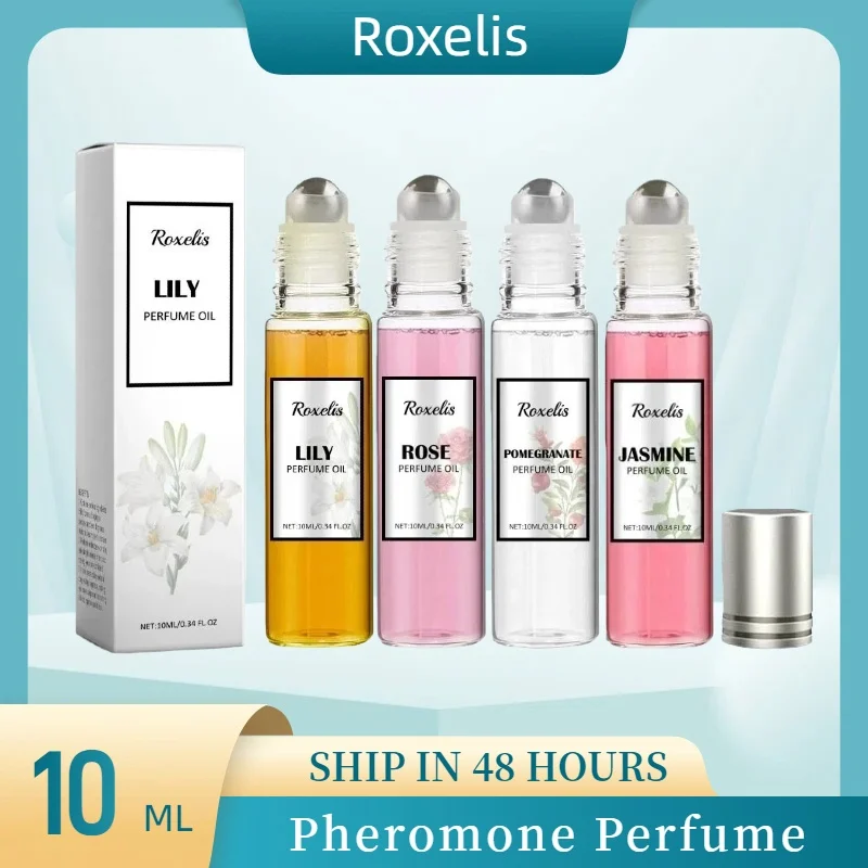 

10ML Womens Pheromone Perfume Travel-Size Perfume Rollerball Floral Lasting Fragrance Fresh Charm Elegant Perfumes Eau De Parfum