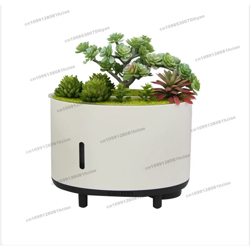 Simulated Plant Bluetooth Music Flame Aromatherapy Humidifier USB Smart Remote Control Diffuser Large Capacity Aroma Diffuser