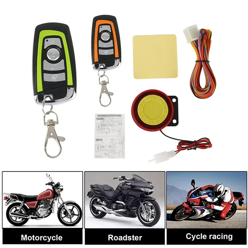 

Универсальная противоугонная система охранной сигнализации для мотоцикла, скутера, мотоцикла 125 дБ, ключ дистанционного управления запуска двигателя