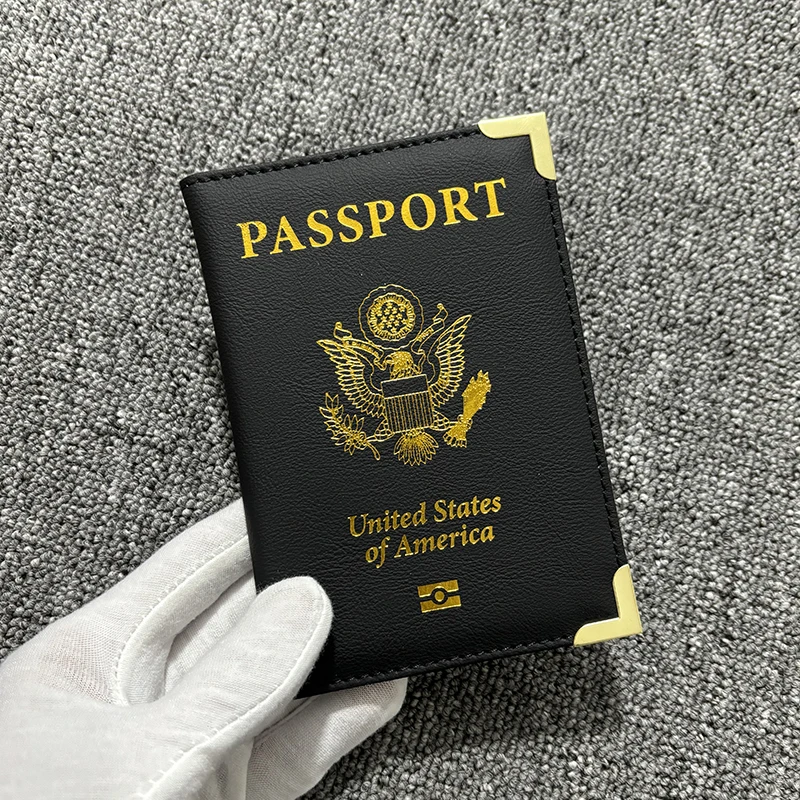 Usa Paspoorthoes Reisportemonnee Vrouwen Roze Paspoorthouder Designer Reispaspoort Etui Pasaporte