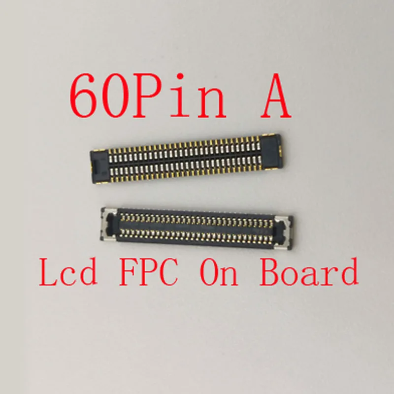 2-10Pcs FPC Connector Plug Inner Battery Lcd Display Flex Contact For Samsung Galaxy Tab A 8.0 2019 SM-T290 T295 T297 60 Pin