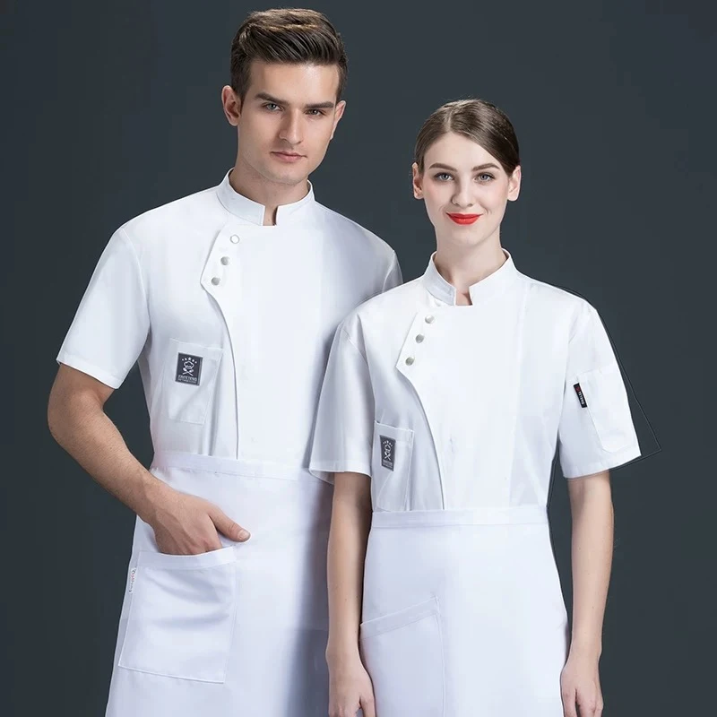 Professione Giacca da cuoco Pizzaiolo Costume da cuoco Uniforme da lavoro per servizio di ristorazione di alta qualità per catering, mensa, caffè, cottura domestica