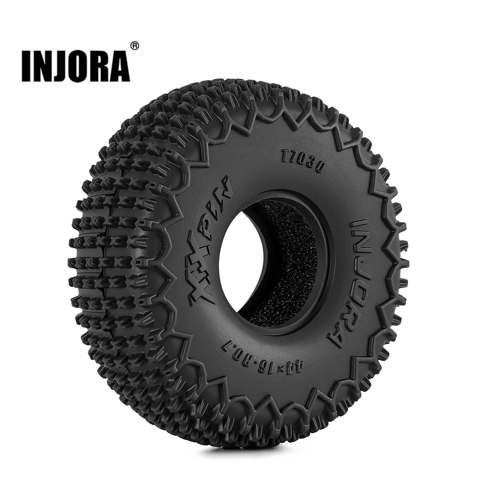 

INJORA 44*16mm 0.7" XHX Pin Tires for 1/30 Axial SCX30 (T7030)
