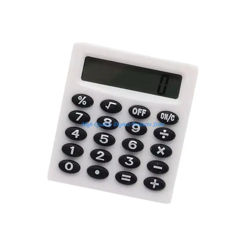 U2JE ABS 8 Digits Handheld Pocket Calculator For Teens Classroom Essential Simple Button Interfaces