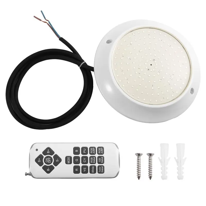 MLGB-RGB LED Pool Light 12W DC12V Outdoor Underwater Lamp 85-265V, Bluetooth APP Controlled Fountain Landscape Spotlight