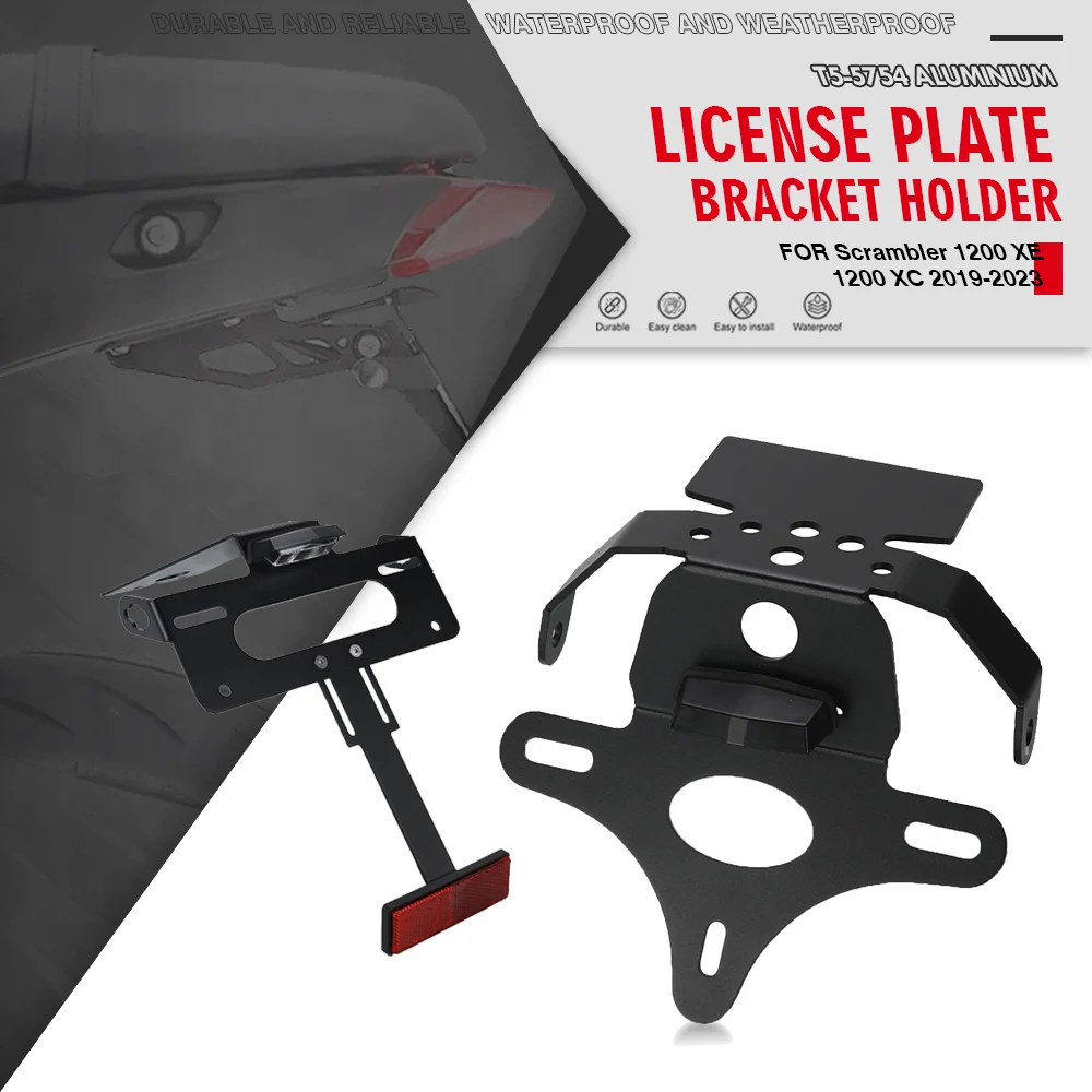 

FOR Scrambler 1200 XC 2019-2020-2025 1200 XE License Plate Holder Bracket Rear Tail Tidy Fender Eliminator Kit Motorcycle 1200XC