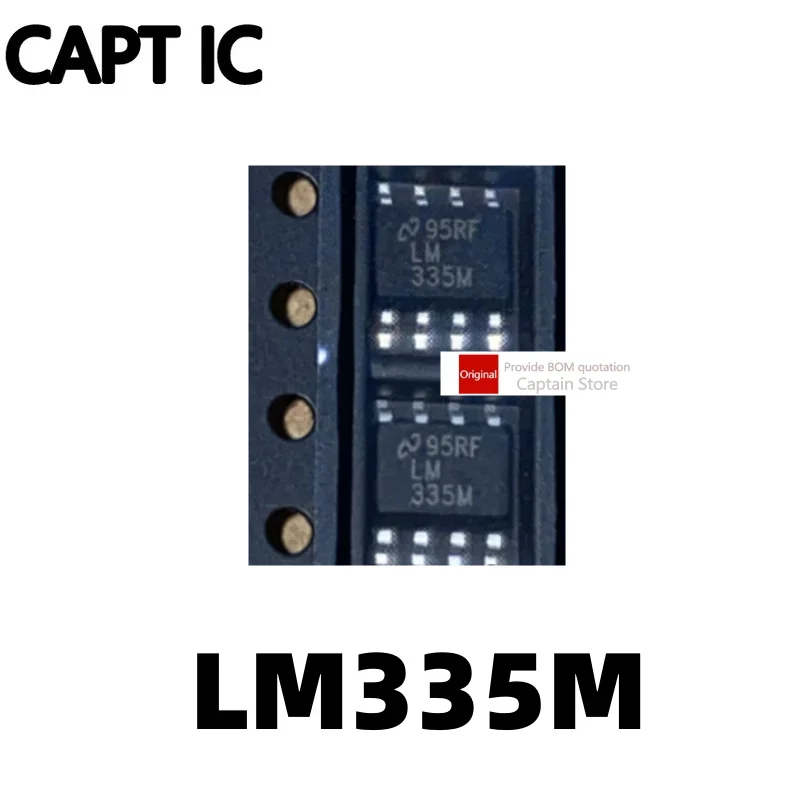 5 uds LM335MX LM335M LM335 SOP8 Chip Sensor de temperatura Chip IC integrado