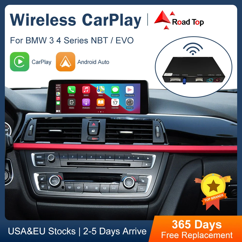 

Wireless CarPlay Android Auto for BMW 3 4 Series F30 F31 F32 F33 F34 F35 F36 2011-2016, with Mirror Link Car Play Functions