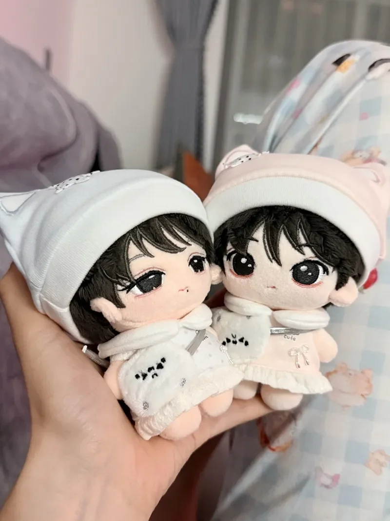 10cm Cotton Doll Clothes Milk Candy Cat Series Summer Ruffle Suspender Skirt Set Suitable For Various Doll Body Types view 4