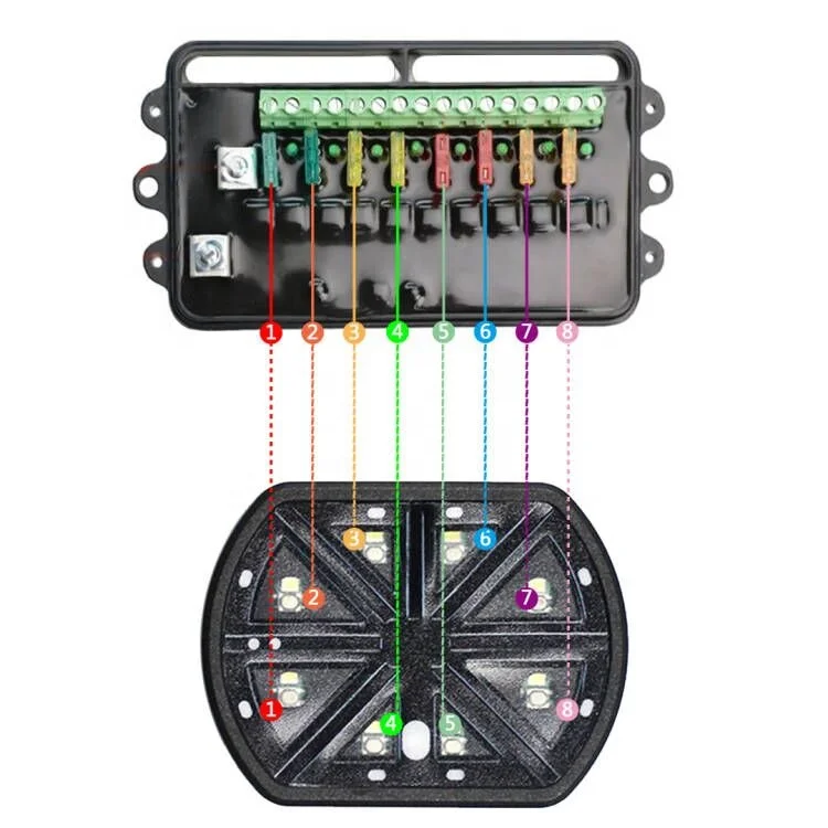 8 sets of switch panels for general automotive 12v remote control wireless high power 80A switch button switch box