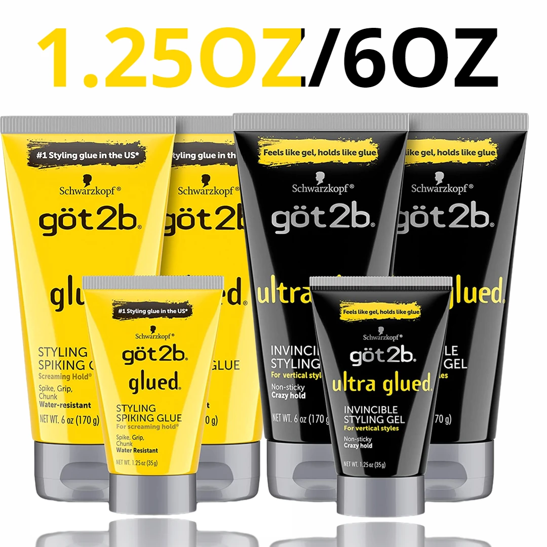 Got2b geklebtes Styling Spiking Haargel got2b ultra geklebtes unbesiegbares Styling Gel got2b geklebtes Strahlen einfrieren Haarspray für Perücken