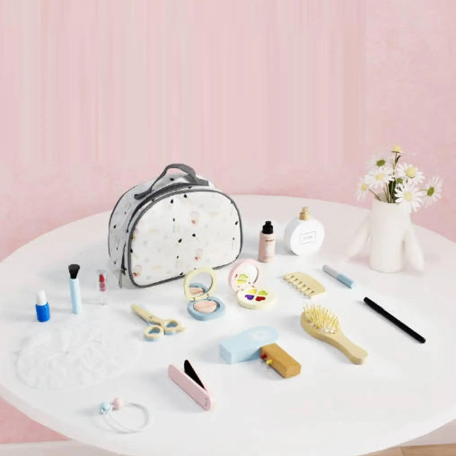 

Деревянный набор игрушек для макияжа для маленьких девочек, ролевые игры, платье принцессы, ролевая деревянная игрушка для салона красоты, парикмахерская, игрушка для девочек