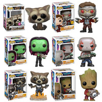 Funko Pop Marvels Guardians Of Galaxys Star Lord 198 Baby Rocket 1208 1241 Groots 101 65 263 264 207 208 280 Action Figure Toys