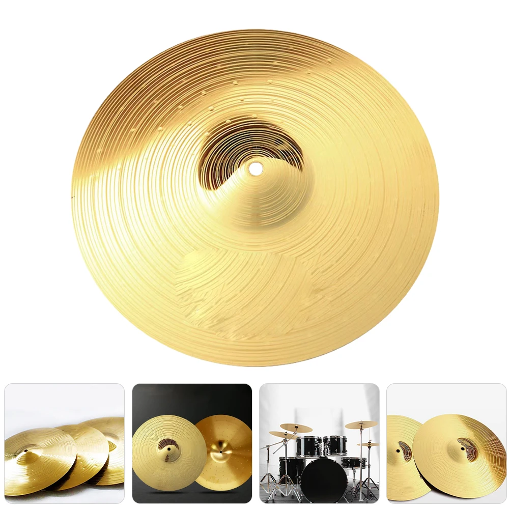 

Drum Cymbal Set Alloy -Hat Crash Ride Cymbals Portable Musical Instrument Practice Replacement