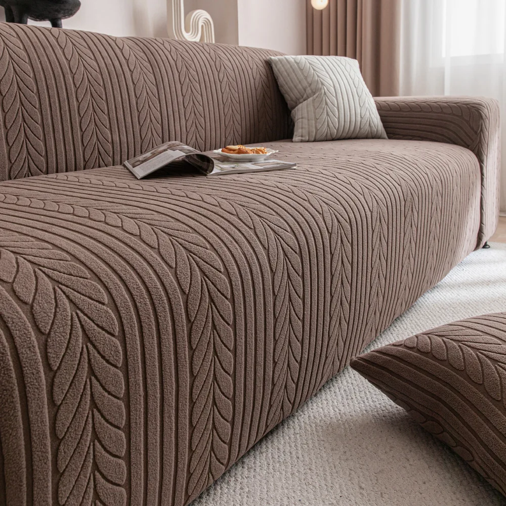 Jacquard Elastic Sofa Cover Thicken Dust Cover Sofa Pad Stretch Slipcovers Couch Protector Covers