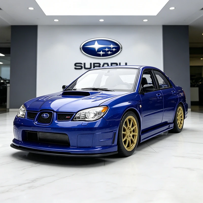 WELLY 1:24 Subaru lmpreza WRX STI coche de aleación fundido a presión y vehículos de juguete modelo de coche modelo a escala en miniatura coche de juguete para niños