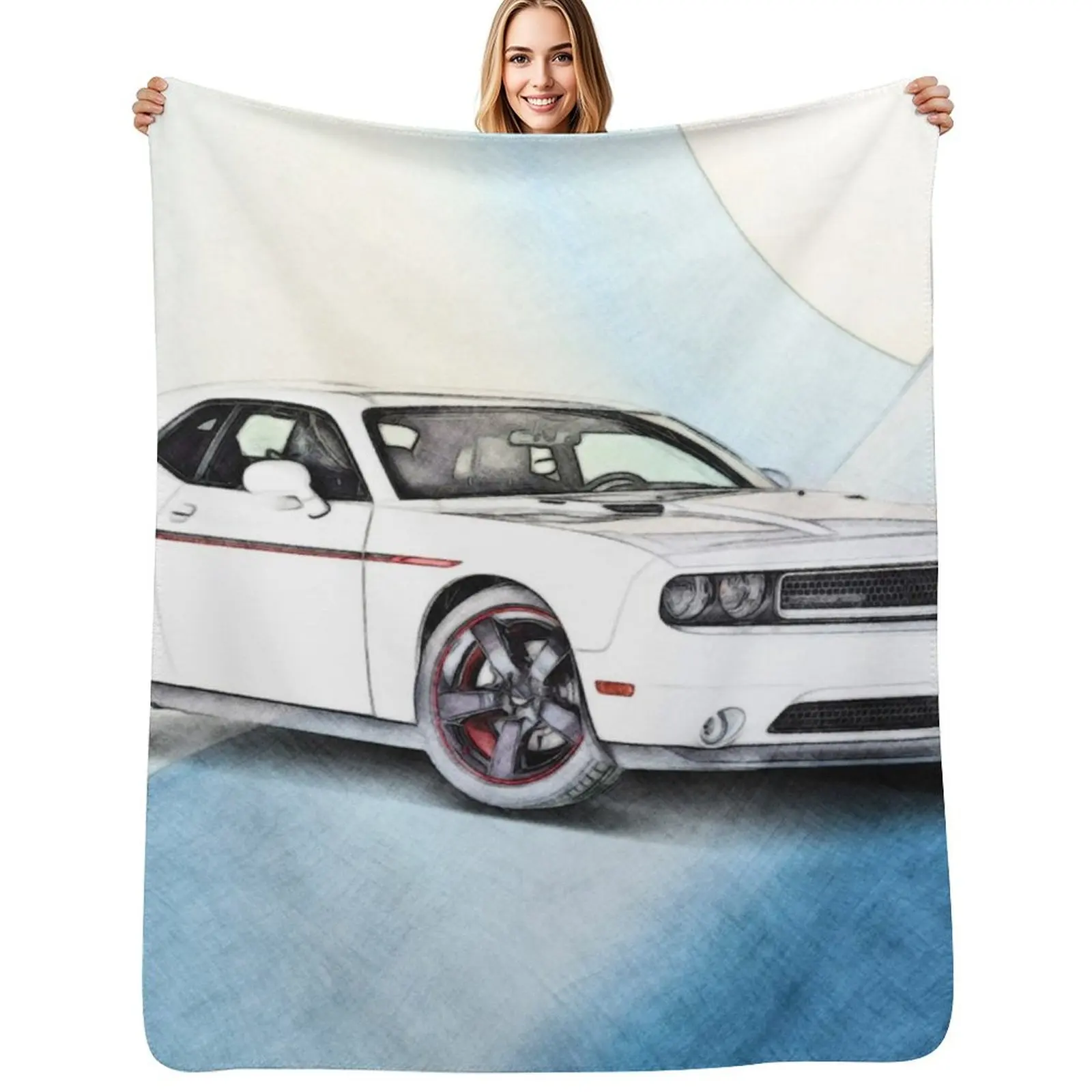 My Challenger Throw Blanket Warm Napping Blanket for Office Couch Bed