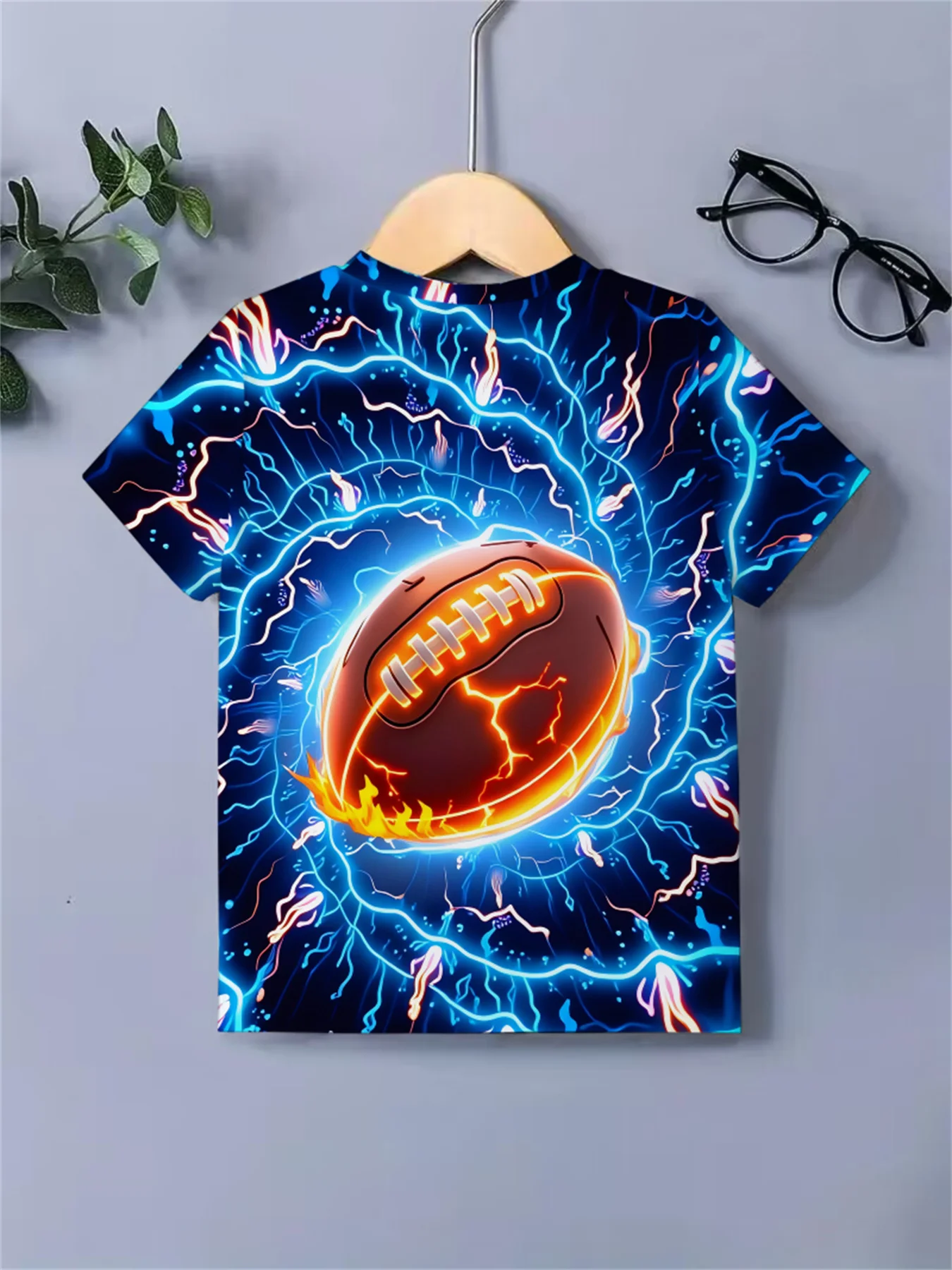 New 2026 New Lightning Baseball T-Shirt 3D Cool Print T-Shirt Sports Comfortable Casual Outfit Short Sleeve Daily Clothing