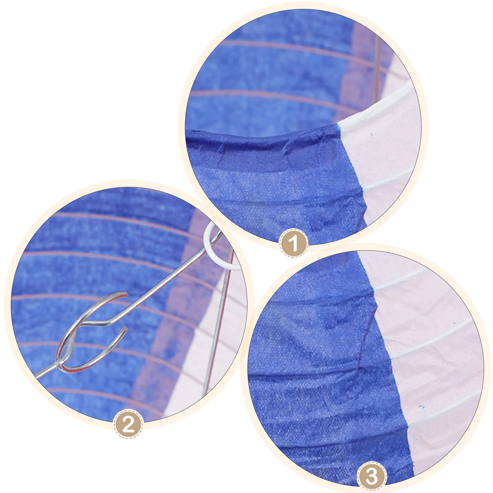 

4pcs Tricolor Lanterns Foldable Paper Lanterns Bright Color Decorative Outdoor Indoor Party Wedding Korea Festival