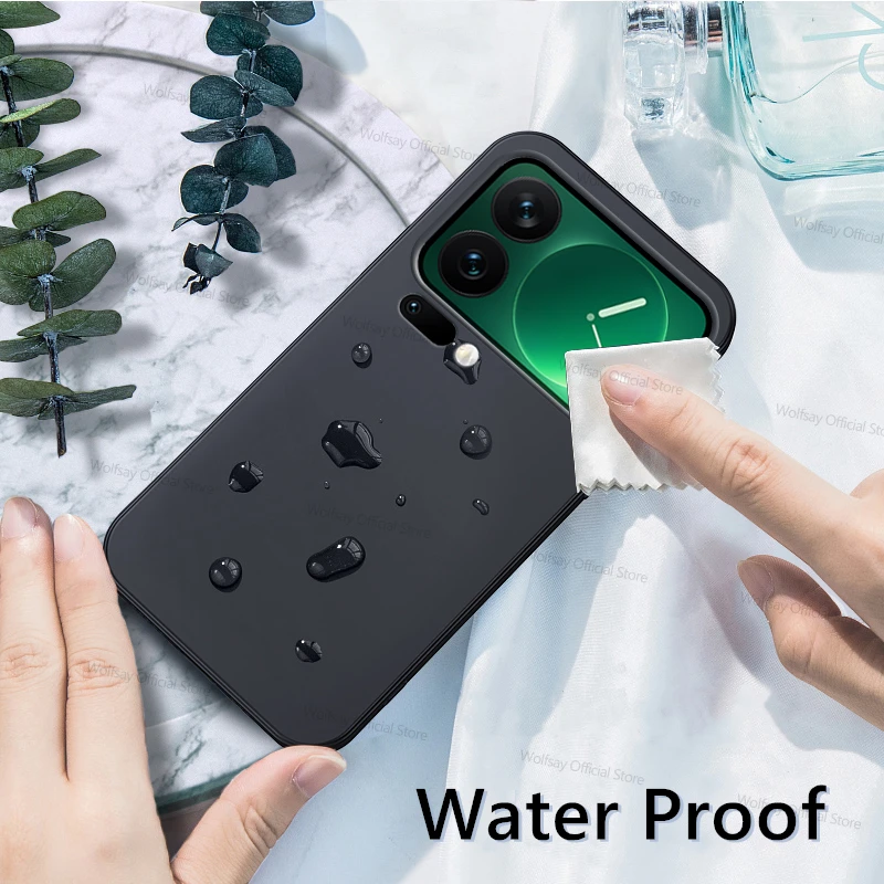 샤오미 17 프로 케이스 샤오미 17 17 프로 맥스 커버 푼다 TPU 충격 방지 액체 실리콘 보호 폰 케이스 샤오미 17 프로용