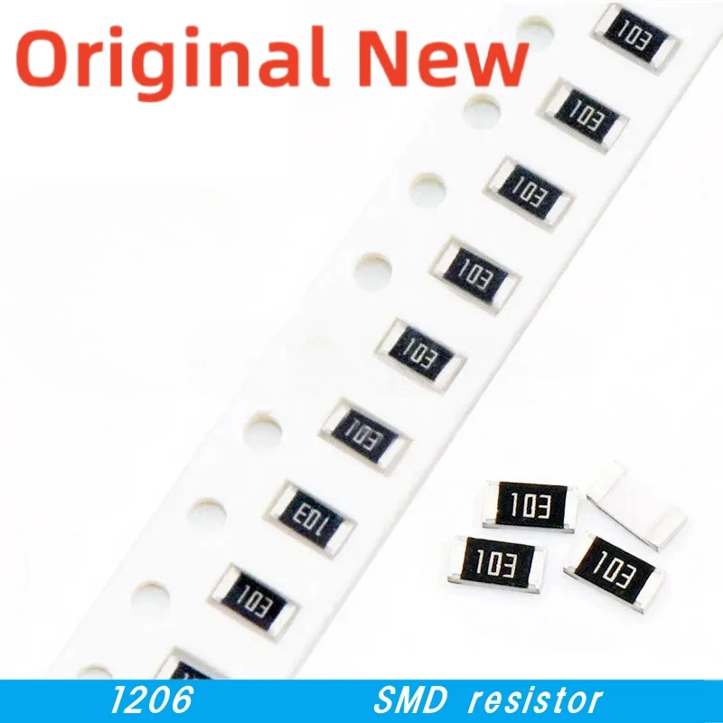 

100pcs 1% 1206 SMD resistor 0R ~ 10M 1/4W 0.1 1 10 100 150 220 330 ohm 1K 2.2K 4.7K 10K 100K 1R 10R 100R 150R 220R 330R 1M