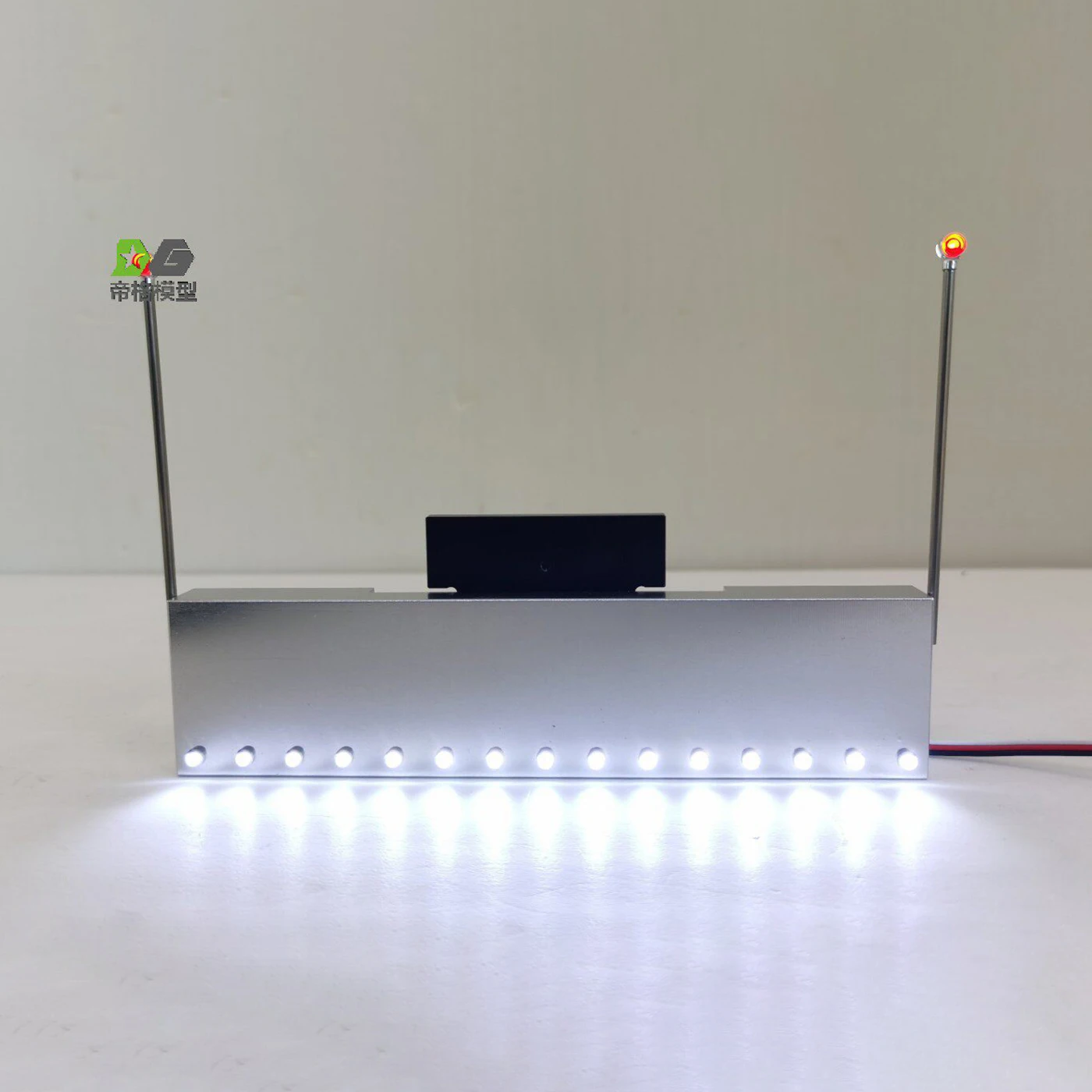 LED-Licht-Metall-Frontstoßstange für Tamiya King Hauler Grand Hauler 1/14 RC Truck Traktor King 56301 56344 Auto DIY Teile Spielzeug