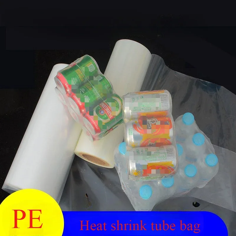 

PE Thickened Heat Shrink Films Beer and Beverage Pop-top Can Express Box Packaging Film Tear Resistant and Shrinkable Tube Bag