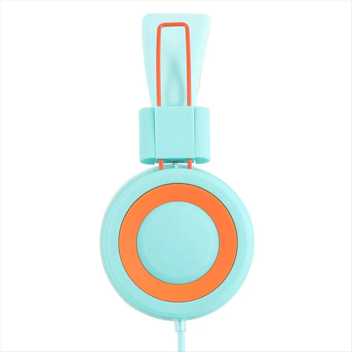 Persevering- Children'S Headphones Headset Wired Colorful Laptop Tablet Phone for Learning Online Class Headphones,Orange+Green