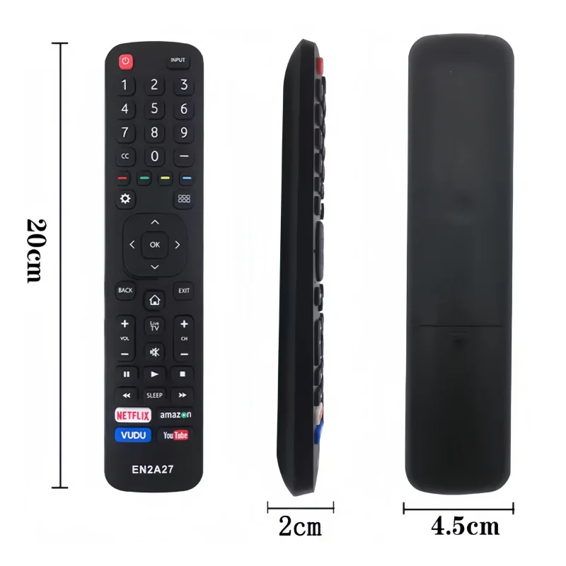 LongYue EN2A27 Universal Remote Control for Hisense 4K LED HD UHD Smart TVs Compatible with Models EN2A127H EN2A27HT EN2AN27H