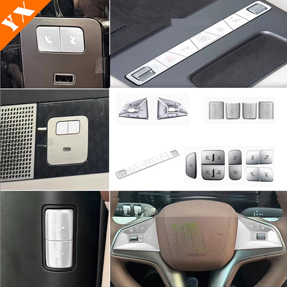 Car Accessories For Steering Wheel - BYD M9 2025 2026 アクセサリー アルミシルバーレッド