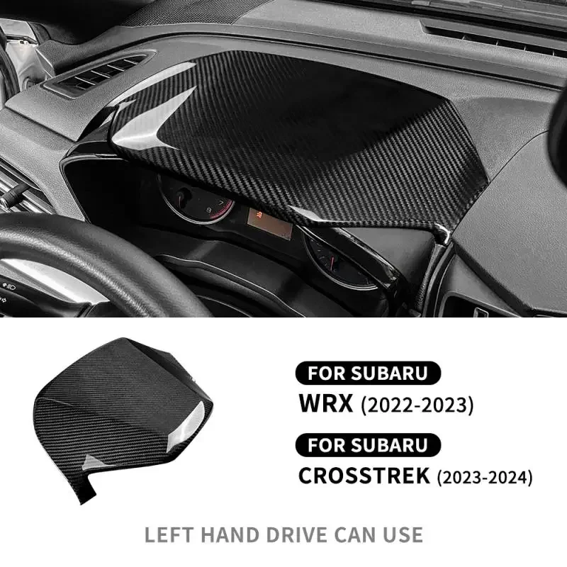 Real Hard Carbon Fiber For Subaru WRX 2022 2023 For Crosstrek 2023 2024 Car Center Console Middle Sticker Interior Accessories