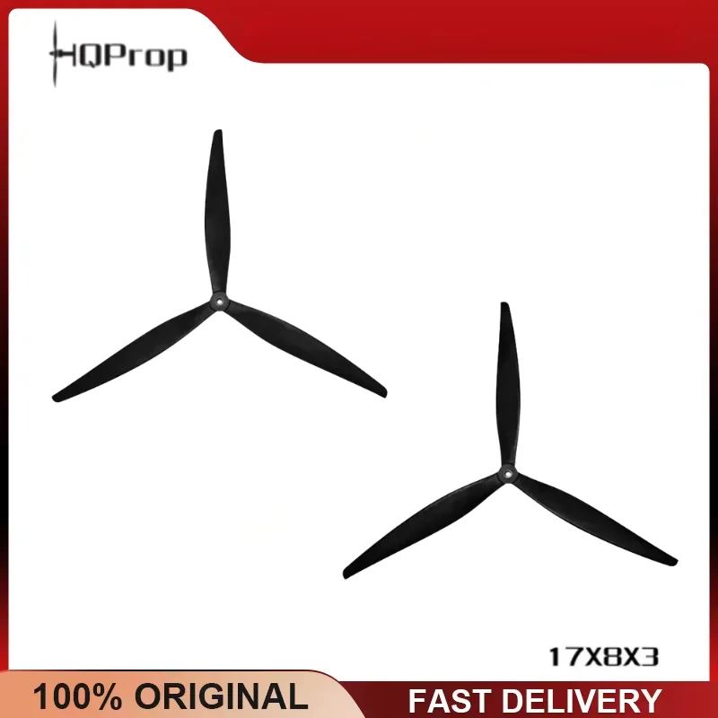 HQProp 17x8x3 3-Blade Propeller 70g 6mm Shaft 22.8mm Hub for Heavy-Lift Long Range FPV Drone
