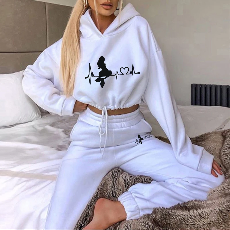 Sets for Women 2 Pieces Drawstring Women\'s Tracksuit 2024 Jogging Short Style Set Hoodie Casual Comfortable Hot Sales Daily Suit