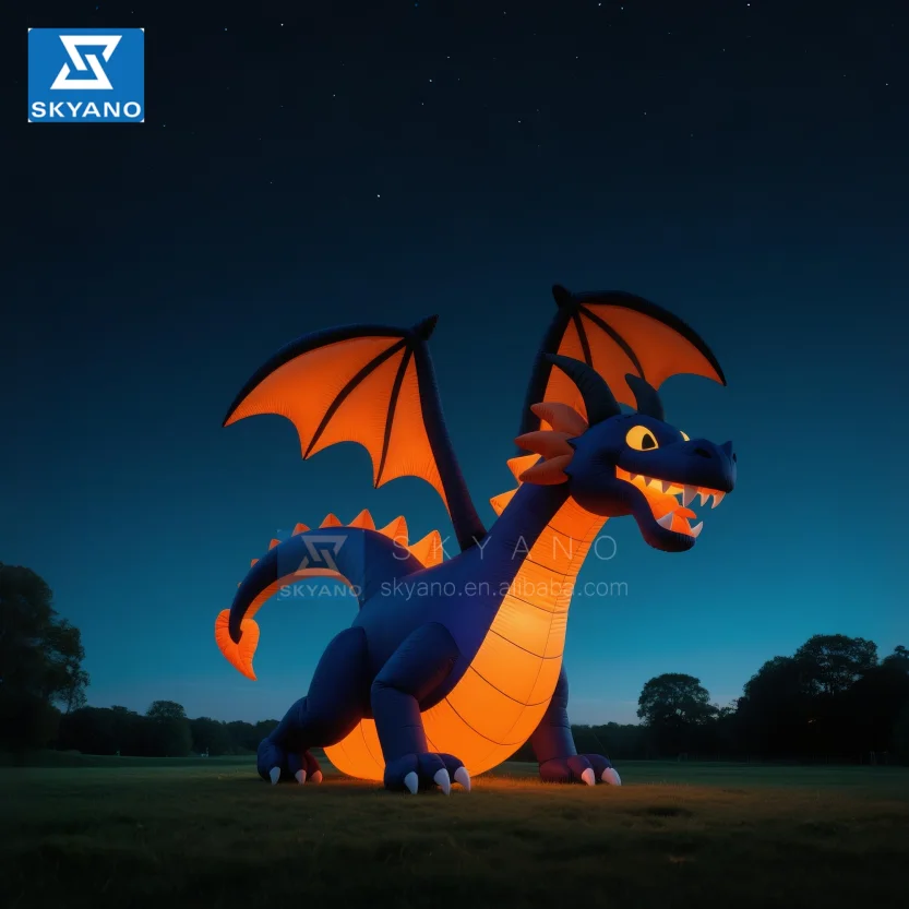 Giant Inflatable Dragon Sculpture Commercial Advertising Decoration Stage Props