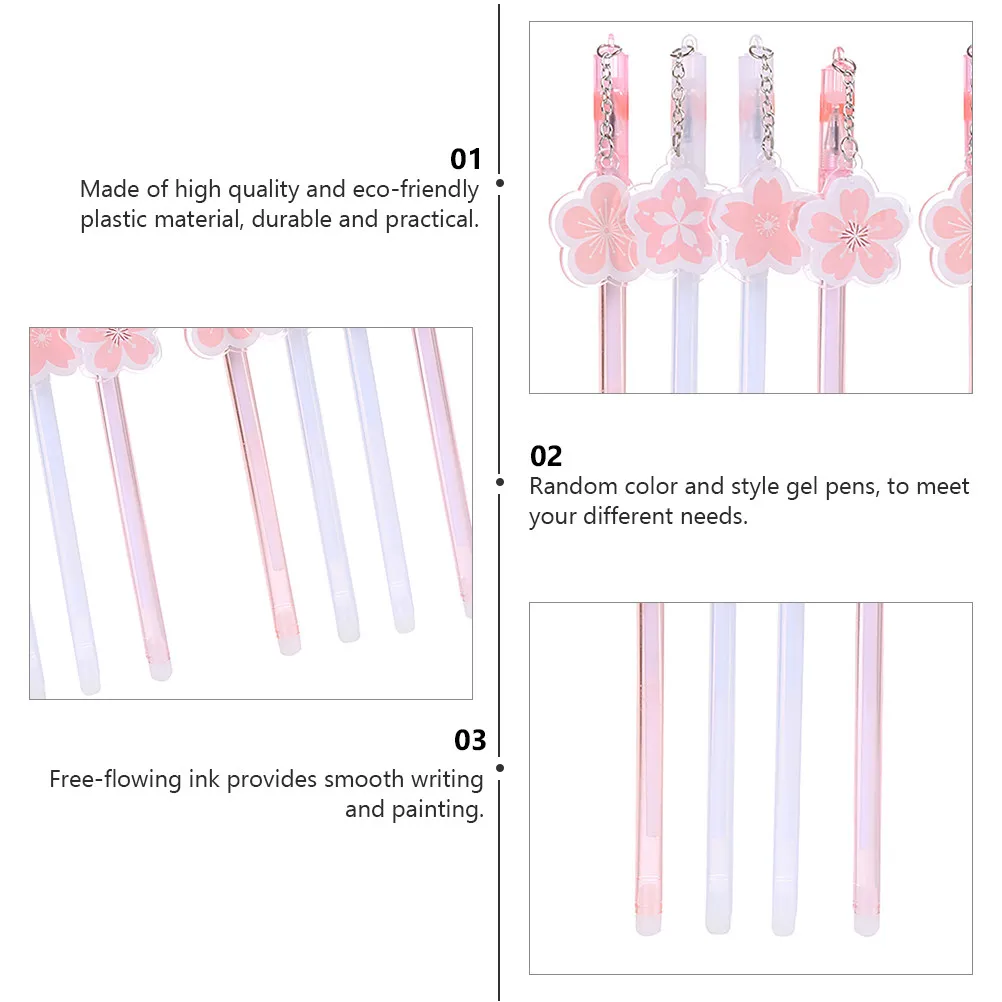 

10Pcs Pendant Gel Pen Gel Ink Pen with Pendant for Crafting Handmade Cards Photo Albums Scrapbooks Study Notes Painting