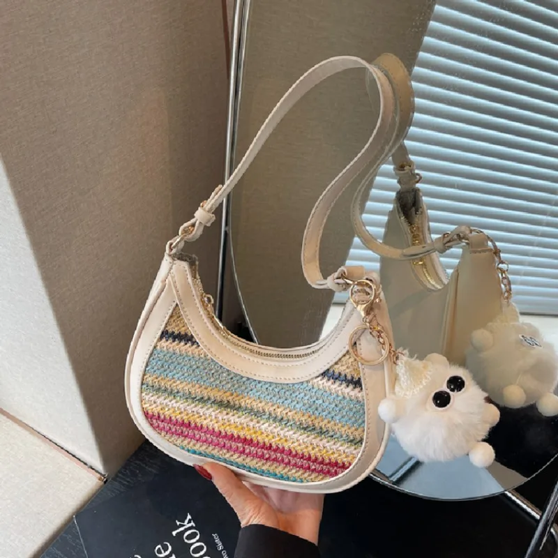 

Элегантная сумка на одно плечо для повседневного использования, регулируемая сумка с дальнозорковым принтом, изысканный дизайн, сумка на плечо, идеально подходящая для летних каникул