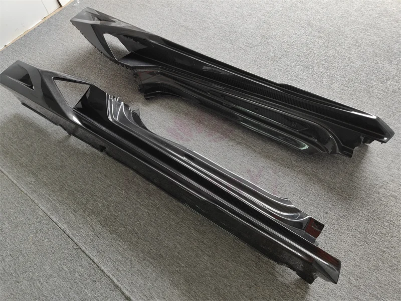 لامبورغيني هوراكان LP580 LP610 عالية الجودة جميع ألياف الكربون طقم الجسم P-نمط الجانب تنورة طقم الجسم