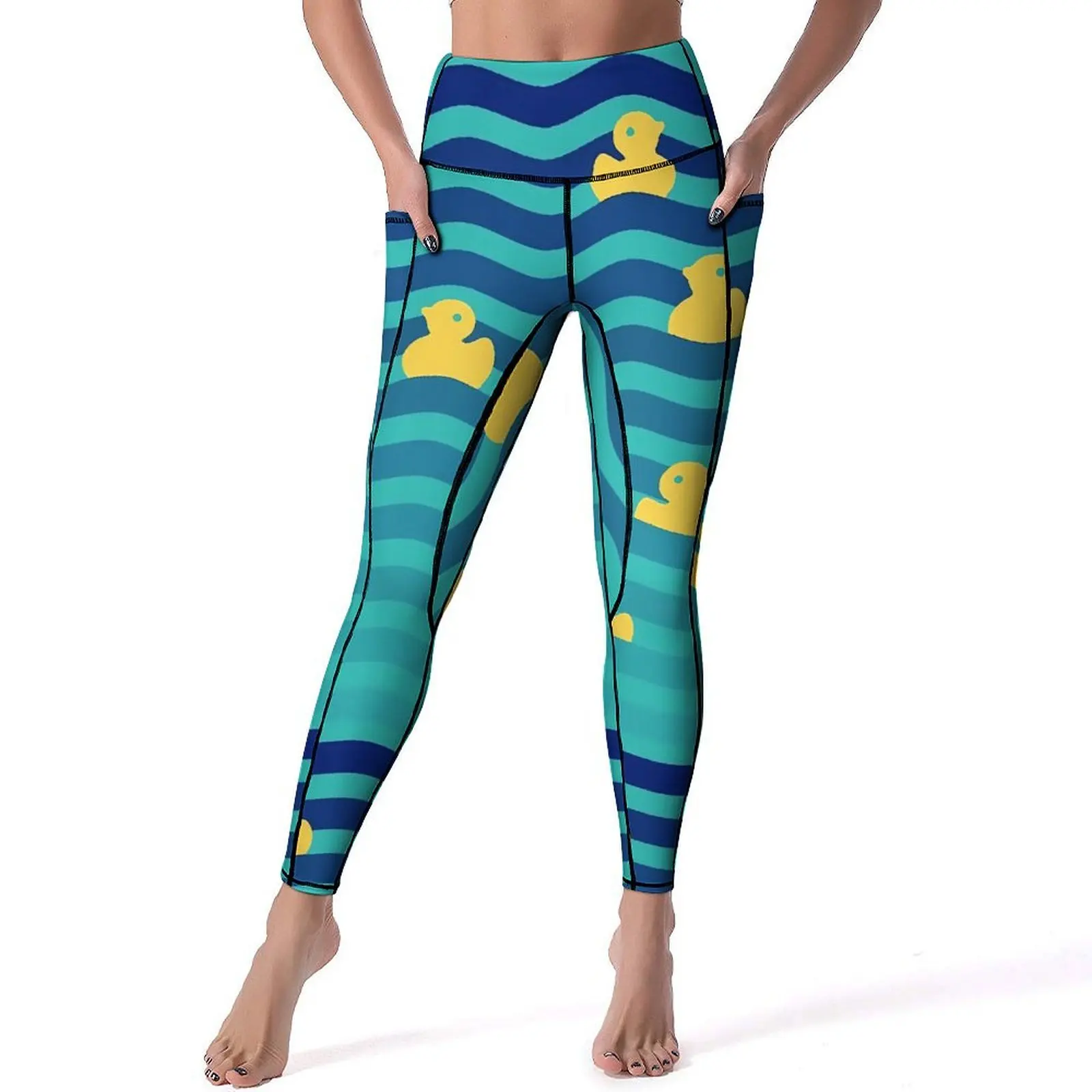 Little Yellow DLIGHTLeggings, Pantalon de yoga imprimé animal, Push Up, Doux, Extensible, Graphique, Collants de sport, Cadeau