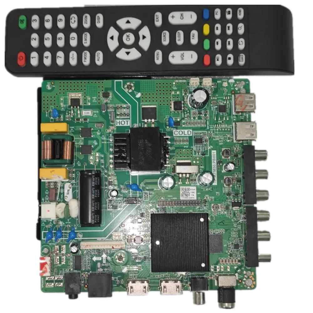 

Free shipping !! Good test LED TV motherboard TP.ATM50.PB801 35-94V 600MA 45W 4-core 512m+4g memory WiFi TV